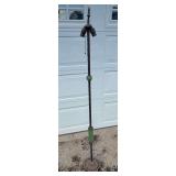 Floor lamp w/ green glass accents