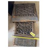 Cast iron heat and cold air return registers