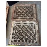 Cast iron heat and cold air return registers