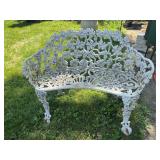 38" cast aluminum bench