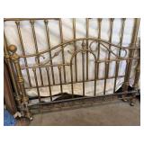 Queen size brass bed frame