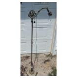 Marble base bridge lamp
