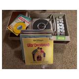 Magnavox portable record player and children’s albums