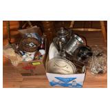 Shot glasses, pottery bowls, other tchotchkes