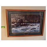 “Along the Yellowstone” by Wilhelm Goebel Framed measures 40x30
