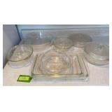 Glass baking dishes