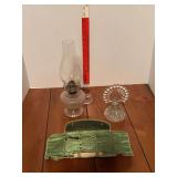 Finger lamp, perfume bottle and Pareo pastel Queen celluloid nail set