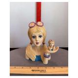 Convention Carrie Lady head vase