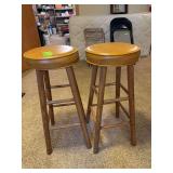 Pair of stationary bar seats 30” tall