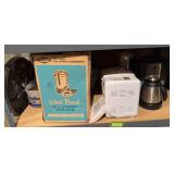 West Bend automatic coffee maker, Regal bread machine, Mr Coffee digital coffee maker, etc