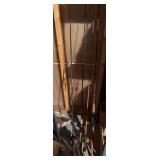 Four fishing rods w reels