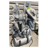 Resin western water fountain