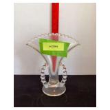 Candlewick fan vase