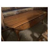 18x45x18 drop leaf coffee table NO CONTENTS!!