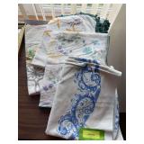 Four vintage tablecloths