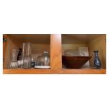 Vases, covered cheese tray, grilling utensils, college kitchen items, baking dishes, etc “A”