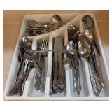 Tray full of flatware