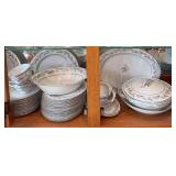 Uncounted, unsorted Noritake china, Glendon pattern