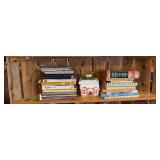 Cookbooks and small cookie jar