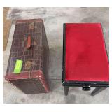 Noble accordion case and adjustable height accordion bench