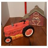 Barn and tractor cookie jars