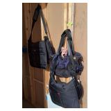 Two computer bags and small duffel