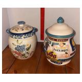 Two cookie jars as shown