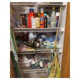 Closet of cleaning supplies