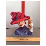 Blythe Lady in Red Lady Head Vase