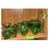 Green depression glass