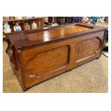Cedar blanket box on wheels, very nice!!! 20x50x20H