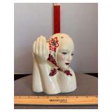 Lady Head Vase as shown