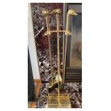 Duck head fireplace tools
