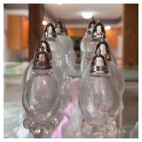 Four pair Candlewick S&P shakers