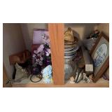 Children’s tea sets, collector plates, wall art, etc