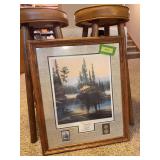 Signed Leo Stans LE “Summer Splendor” Framed measures 21x24