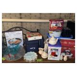 Pitcher, apple peeler, service tray, bake set, and more
