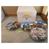 John Deere collector plates and Mike the Construction doll