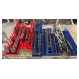 Assorted sockets and rachets