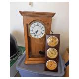 Seth Thomas clock, not working and barometer
