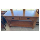Mission style entry table 18D x 50L x 28H
