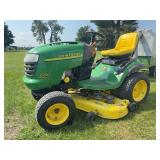John Deere L120 Riding Mower 48" deck hr meter shows 352 hrs, 20 HP Intek V twin engine