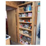 All contents of shelf, paint, hardware, lawn misc