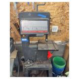 Craftsman 12” bandsaw on stand with wheels, extra blades