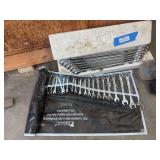 Pittsburgh 25 piece combination open and box end wrench set SAE and metric, plus large set of Pittsburgh wrenches