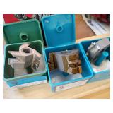 3 Shaper cutters as shown 1- 1/2" 2-3/4" arbors
