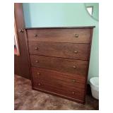 Heavy duty, five drawer, solid wood dresser made by the seller 37 x 19 x 42