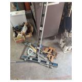 Hand tools, hatchets, levels, hand saws, squares, 6’ craftsman level