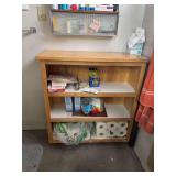 Shelf in shop bathroom, 39” x 42” x 12”. No contents