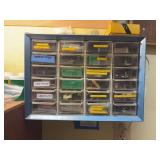 Assortment bin full of reloading miscellaneous